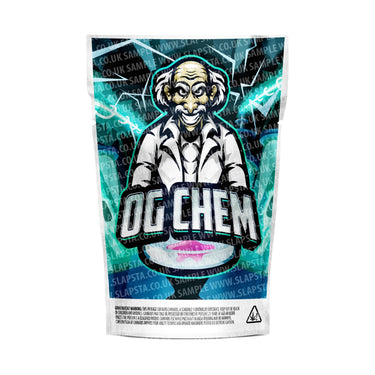 OG Chem Mylar Pouches Pre-Labeled - 3.5g (1/8oz) / No / 16pcs