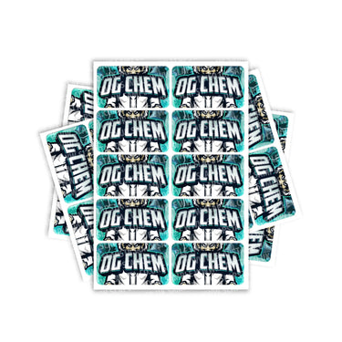 OG Chem Rectangle / Pre - Roll Labels - Pre - Roll (10.16cm x 6.7cm)