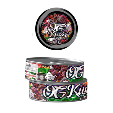OG Kush Pre - Labeled 3.5g Self - Seal Tins - 60pcs