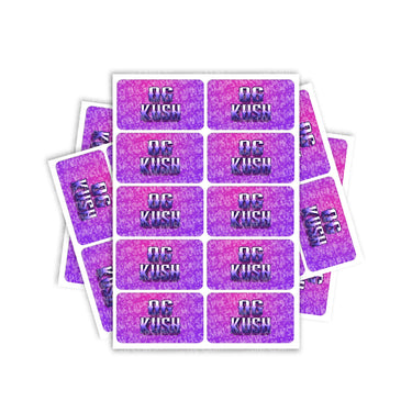 OG Kush Rectangle / Pre - Roll Labels - Pre - Roll (10.16cm x 6.7cm)