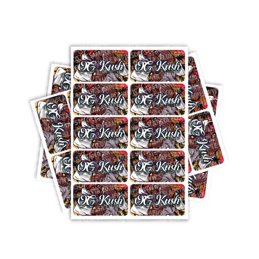 OG Kush Rectangle / Pre-Roll Labels - Pre-Roll (10.16cm x 6.7cm) / 10