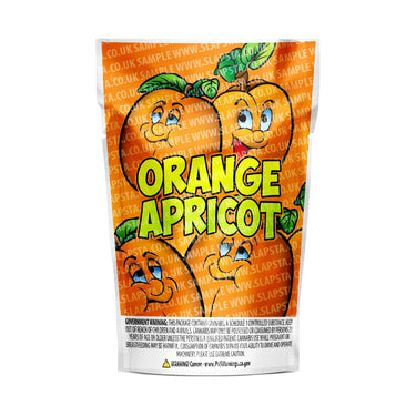 Orange Apricot Mylar Pouches Pre-Labeled - 3.5g (1/8oz) / No / 16pcs