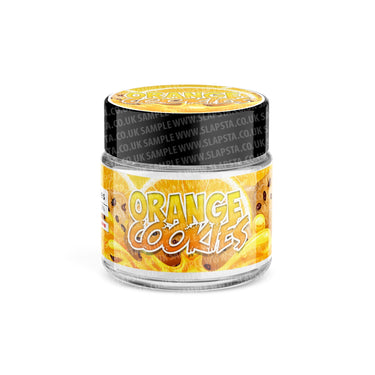 Orange Cookies Glass Jars Pre - Labeled - 3.5grams (1/8oz)