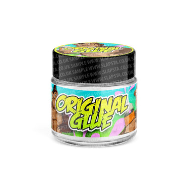 Original Glue Glass Jars Pre - Labeled - 3.5grams (1/8oz)