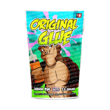 Original Glue Mylar Pouches Pre-Labeled - SLAPSTA