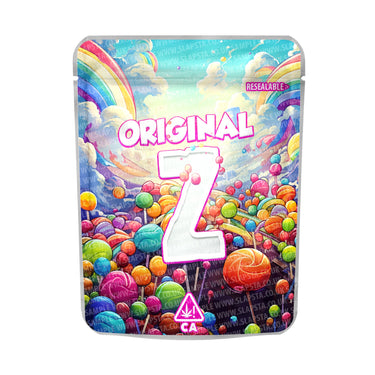 Original Z Mylar Pouches Pre - Labeled - 3.5g (1/8oz)