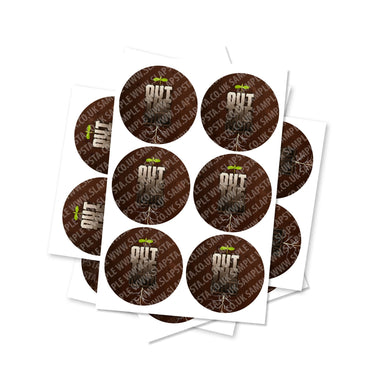Out The Mud Circular Stickers - 2.5cm