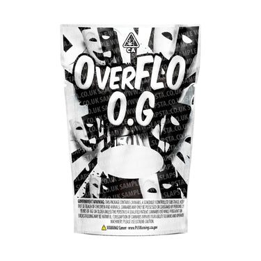 Overflow OG Mylar Pouches Pre-Labeled - 3.5g (1/8oz) / No / 16pcs