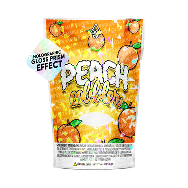 Peach Cobbler SFX Mylar Pouches Pre - Labeled - 3.5g (1/8oz)