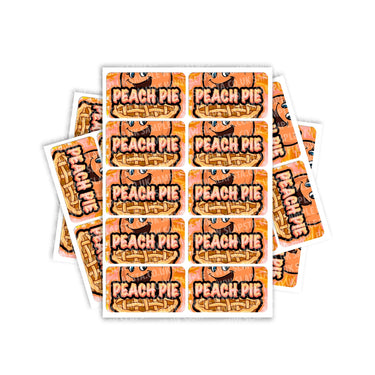 Peach Pie Rectangle / Pre-Roll Labels - Pre-Roll (10.16cm x 6.7cm) / 10