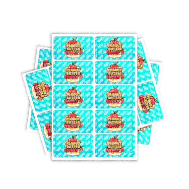 Peanut Butter Applez Rectangle / Pre - Roll Labels - Pre - Roll (10.16cm x 6.7cm)