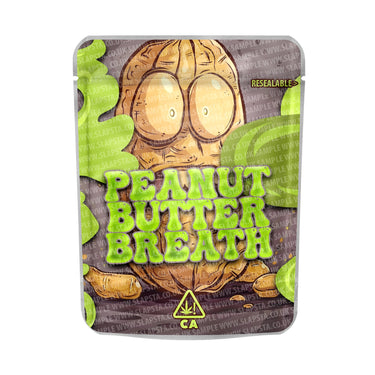 Peanut Butter Breath Mylar Pouches Pre - Labeled - 3.5g (1/8oz)