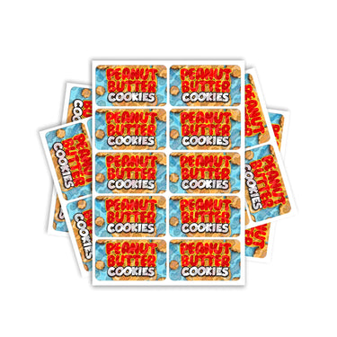 Peanut Butter Cookies Rectangle / Pre-Roll Labels - Pre-Roll (10.16cm x 6.7cm) / 10