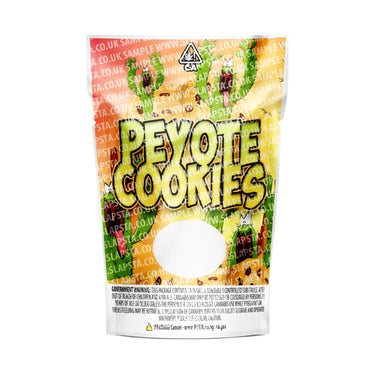 Peyote Cookies Mylar Pouches Pre-Labeled - SLAPSTA