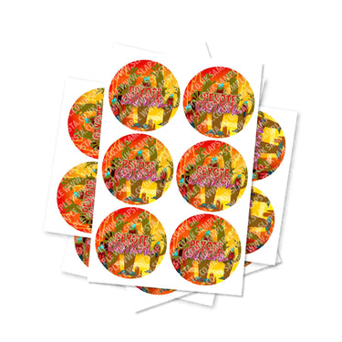 Peyote Critical Circular Stickers - 2.5cm