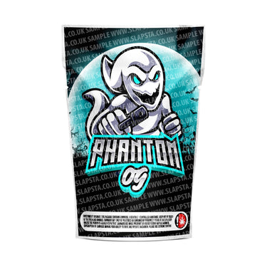 Phantom OG Mylar Pouches Pre-Labeled - 3.5g (1/8oz) / No / 16pcs