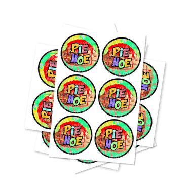 Pie Hoe Circular Stickers - 2.5cm