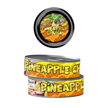 Pineapple Chunk Pre - Labeled 3.5g Self - Seal Tins - 60pcs
