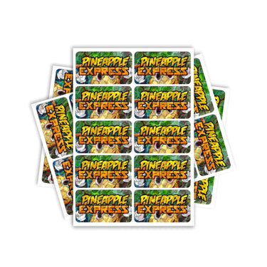 Pineapple Express Rectangle / Pre-Roll Labels - Pre-Roll (10.16cm x 6.7cm) / 10