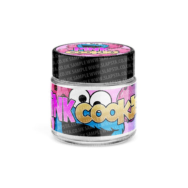 Pink Cookies Glass Jars Pre - Labeled - 3.5grams (1/8oz)