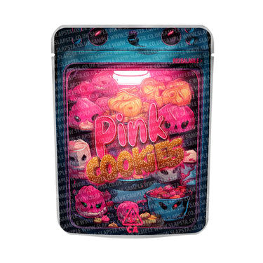 Pink Cookies Mylar Pouches Pre - Labeled - 3.5g (1/8oz)