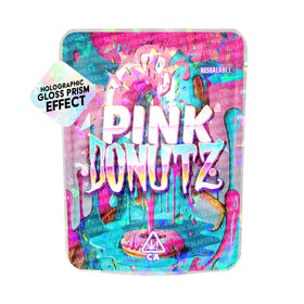 Pink Donutz SFX Mylar Pouches Pre-Labeled