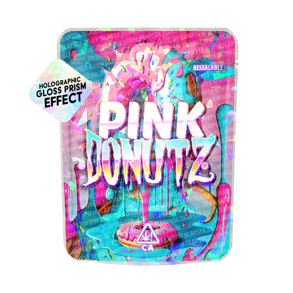 Pink Donutz SFX Mylar Pouches Pre-Labeled - SLAPSTA
