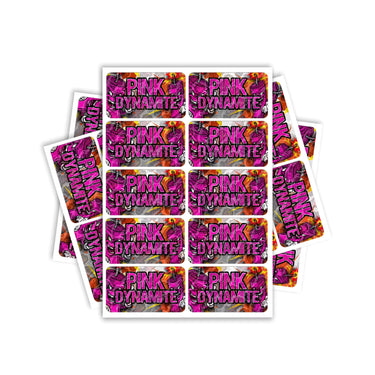 Pink Dynamite Rectangle / Pre-Roll Labels - Pre-Roll (10.16cm x 6.7cm) / 10