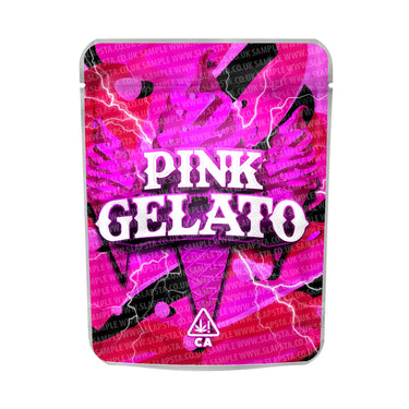 Pink Gelato Mylar Pouches Pre - Labeled - 3.5g (1/8oz)