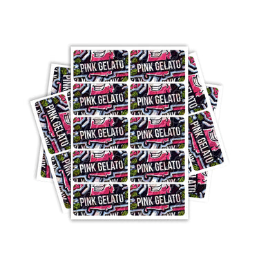 Pink Gelato Rectangle / Pre-Roll Labels - Pre-Roll (10.16cm x 6.7cm) / 10