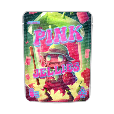 Pink Jellies Mylar Pouches Pre - Labeled - 3.5g (1/8oz)