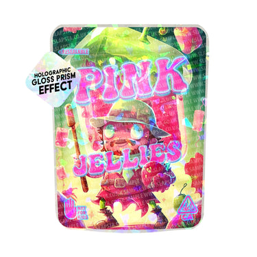 Pink Jellies SFX Mylar Pouches Pre-Labeled - 3.5g (1/8oz) / No / 16pcs