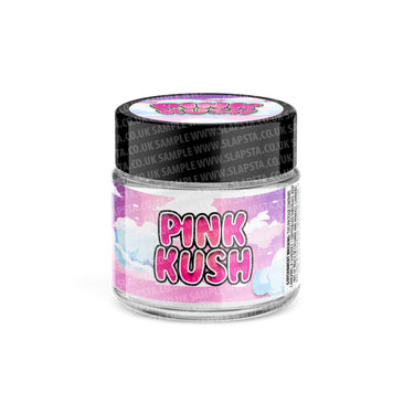 Pink Kush Glass Jars Pre - Labeled - 3.5grams (1/8oz)