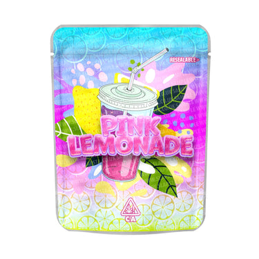 Pink Lemonade Mylar Pouches Pre - Labeled - 3.5g (1/8oz)