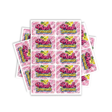 Pink Lemonade Rectangle / Pre-Roll Labels - Pre-Roll (10.16cm x 6.7cm) / 10