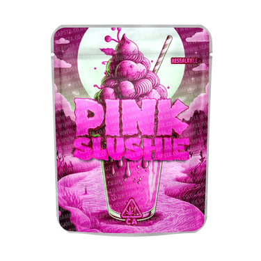 Pink Slushie Mylar Pouches Pre - Labeled - 3.5g (1/8oz)