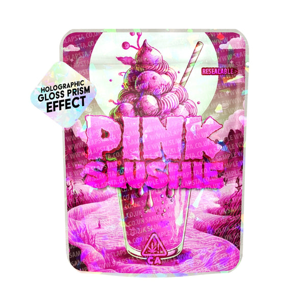 Pink Slushie SFX Mylar Pouches Pre-Labeled - SLAPSTA
