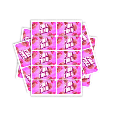 Pink Tuna Rectangle / Pre - Roll Labels - Pre - Roll (10.16cm x 6.7cm)