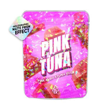 Pink Tuna SFX Mylar Pouches Pre-Labeled - 3.5g (1/8oz) / No / 16pcs