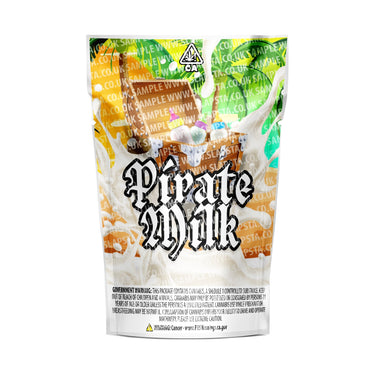 Pirate Milk Mylar Pouches Pre-Labeled - 3.5g (1/8oz) / No / 16pcs