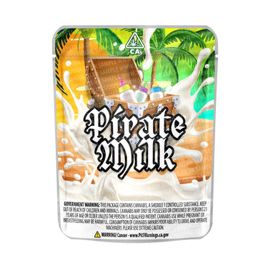 Pirate Milk Mylar Pouches Pre-Labeled - 3.5g (1/8oz) / No / 16pcs