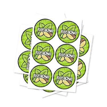 Pistachio Circular Stickers - 2.5cm