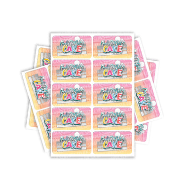 Platinum Cake Rectangle / Pre - Roll Labels - Pre - Roll (10.16cm x 6.7cm)