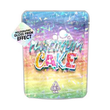 Platinum Cake SFX Mylar Pouches Pre - Labeled - 3.5g (1/8oz)