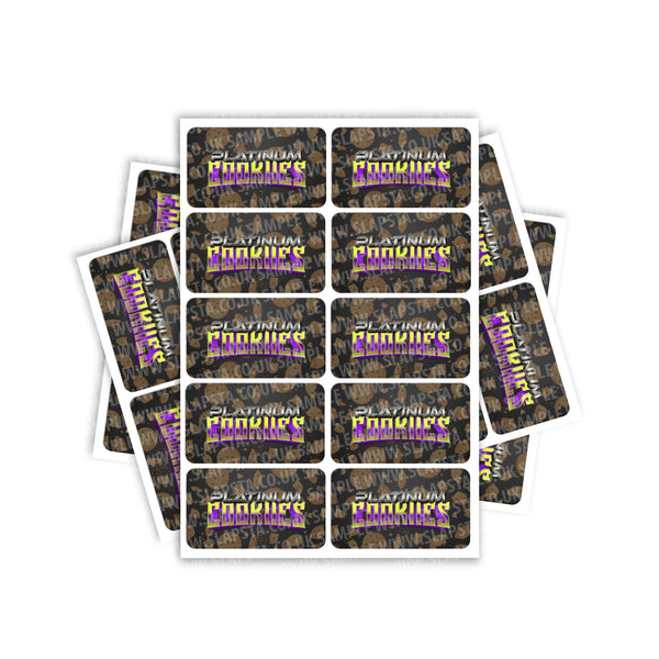 Platinum Cookies Rectangle / Pre-Roll Labels - SLAPSTA