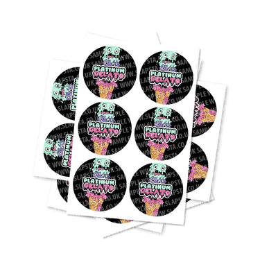 Platinum Gelato Circular Stickers - 2.5cm