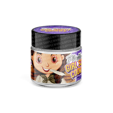 Platinum Girl Scout Cookies Glass Jars Pre - Labeled - 3.5grams (1/8oz)