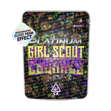 Platinum Girl Scout Cookies SFX Mylar Pouches Pre - Labeled - 3.5g (1/8oz)