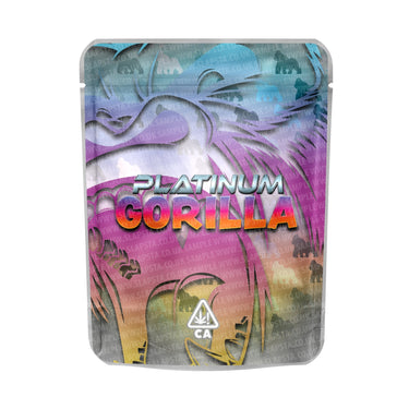 Platinum Gorilla Mylar Pouches Pre - Labeled - 3.5g (1/8oz)
