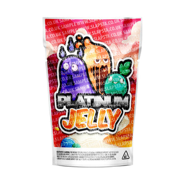 Platinum Jelly Mylar Pouches Pre-Labeled - 3.5g (1/8oz) / No / 16pcs